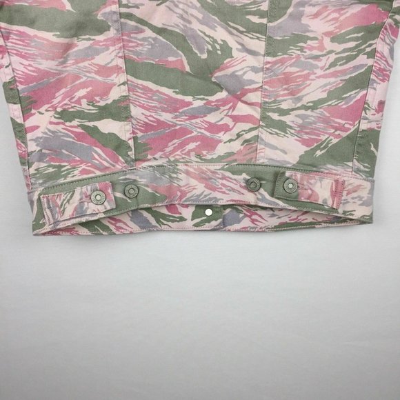 Levi's Strauss & Co M Camo Denim Vest Button Front - Picture 7 of 12